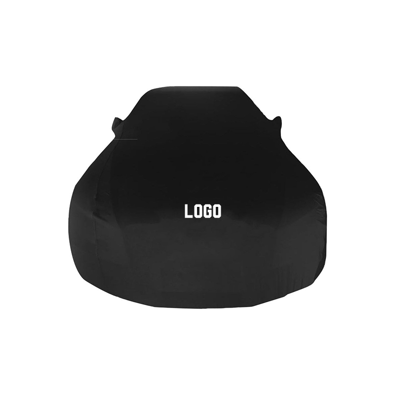 Prispôsobiteľné logo čierny elastický látkový celopoťah do auta
