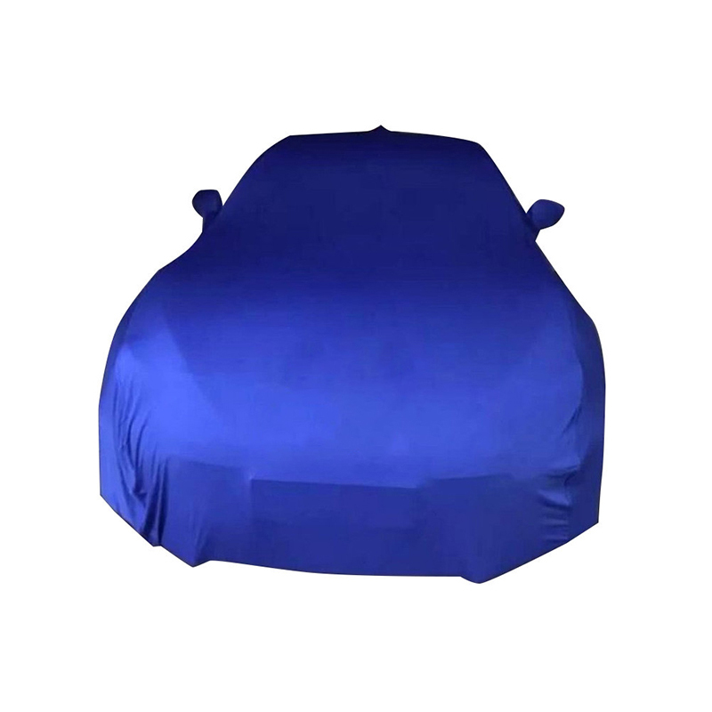 Modrý celopoťah na auto z ľahkého elastického materiálu do každého počasia