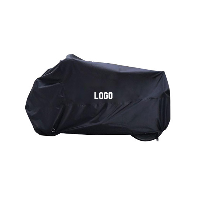 Čierny voľný polyesterový taftový obal na motorku s potlačiteľným logom